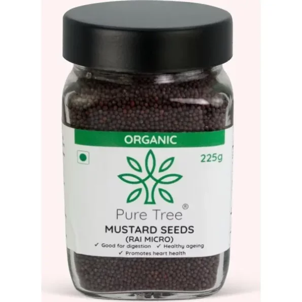 Pure Tree Certified Organic Mustard Seeds Small 225 g, Herbkart8t761UzhuaRIDL.webp, Herbkart8t761UzhuaRIDL