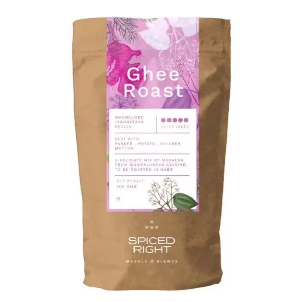 Spiced Right Mangalore Ghee Roast Masala 200gm available on Herbkart