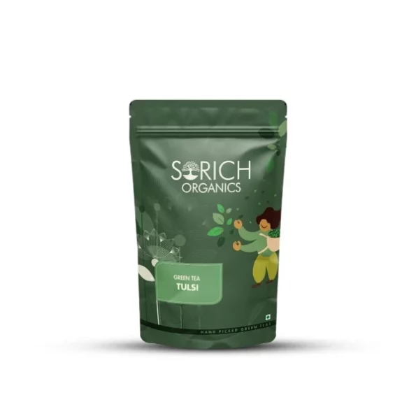 Sorich Organics Tulsi Green Tea 100gm, Herbkart8t7518xOQDfsRL.webp,