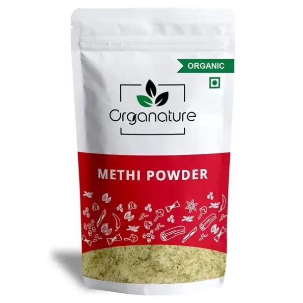 Organature Organic Methi Powder 400 Grams available on Herbkart