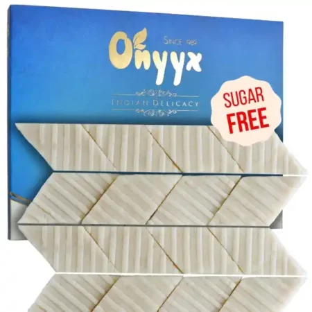 Onyyx Sugar Free- Kaju Katli- (Kaju Barfi, Burfi, Indian Mithai Sweets gift box)- 205g Festive Gift Box
