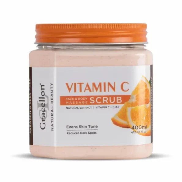 Gracellon Vitamin C Face & Body Massage Scrub available on Herbkart