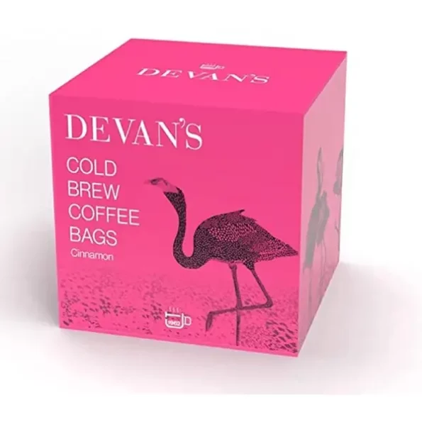 Devans Original Cold Brew Coffee Bags Cinnamon (5 bags) Cinnamon Flavour Pack of 5x50 Gms available on Herbkart