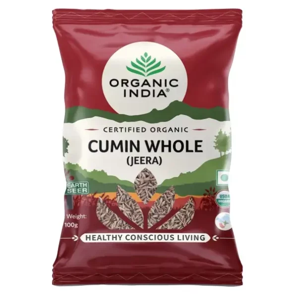 ORGANIC INDIA Cumin Whole(Jeera)-100gm available on Herbkart