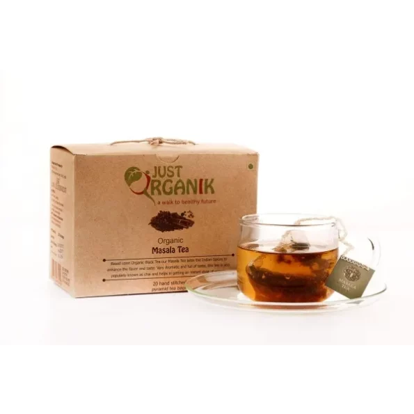 Just Organik Masala Chai Pyramid Tea Bags (20), Herbkart8t761Wt206lKTAL.webp, Herbkart8t761Wt206lKTAL