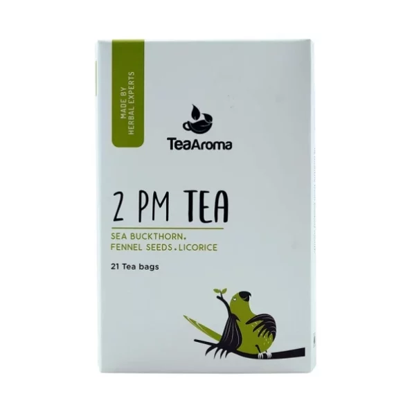 Tea Aroma - 2 Pm Tea, 21 Tea Bags Digestion, Detox, Energetic available on Herbkart