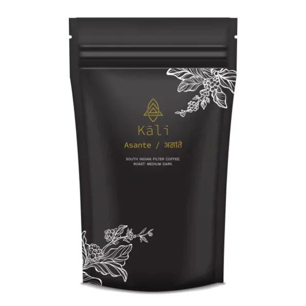 Kali (250Gm) Asante South Indian Filter Coffee, Arabica And Robusta Coffee Powder Bag, Medium Roast Coffee Beans Freshly Grounded, Aeropress Filter Coffee Powder available on Herbkart