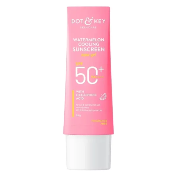 Dot & Key Watermelon Hyaluronic Sunscreen SPF 50 PA+++, 50g available on Herbkart