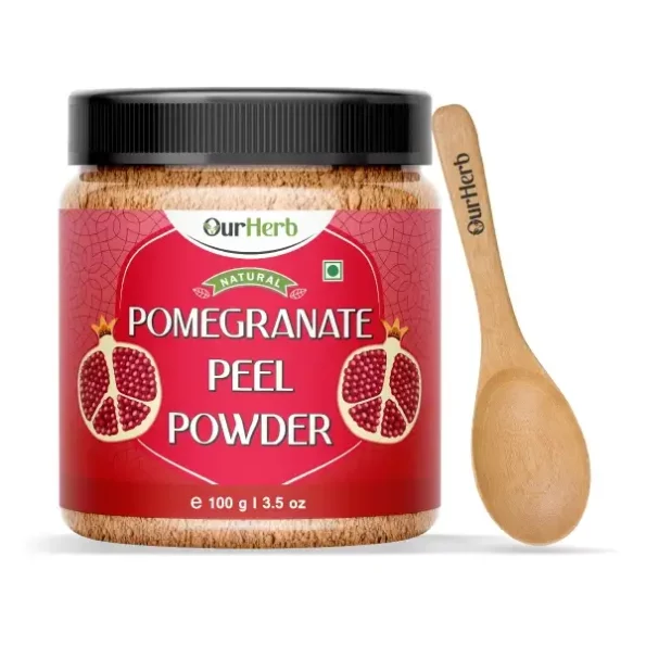 OurHerb Pomegranate Peel Powder 100g available on Herbkart