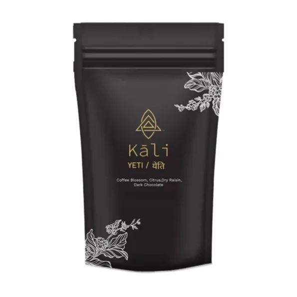 Kali Yeti Roasted Irish Coffee Bag For Espresso Brew With Roasted Cacao And Nuts With Sweet Finish Freshly Roast And Ground In 250Gm Pack available on Herbkart