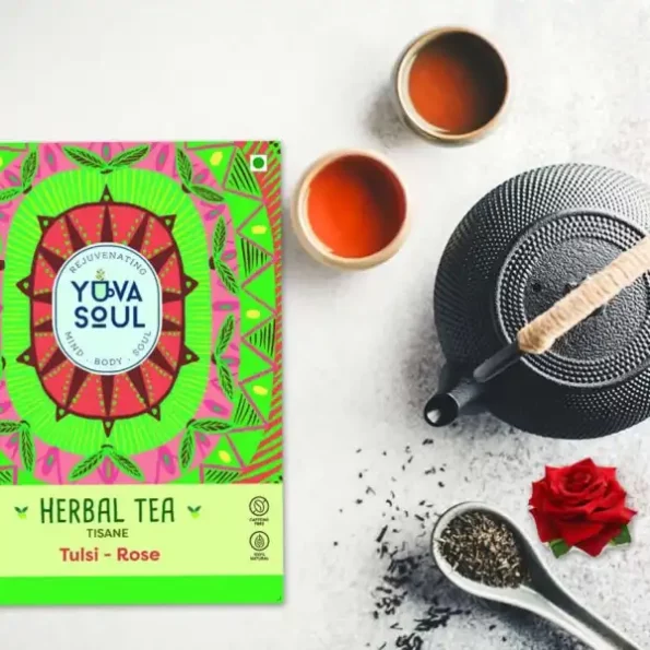 YUVA SOUL Tulsi - Rose Herbal Tea - 25 Grams, Herbkart8t771KtrowG3fL.webp, Herbkart8t771KtrowG3fL