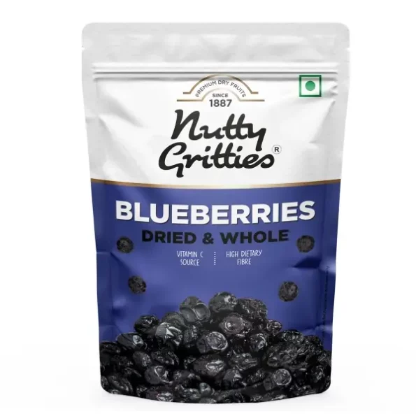 Nutty Gritties Dried Blueberries 150g available on Herbkart