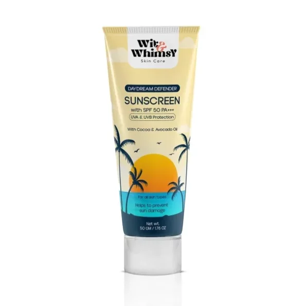 Wit & Whimsy Daydream Defender Sunscreen SPF 50 PA+++ - 50 GM available on Herbkart