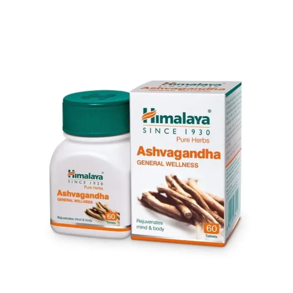 Himalaya Ashvagandha General Wellness Tablets - 60 Tablets available on Herbkart