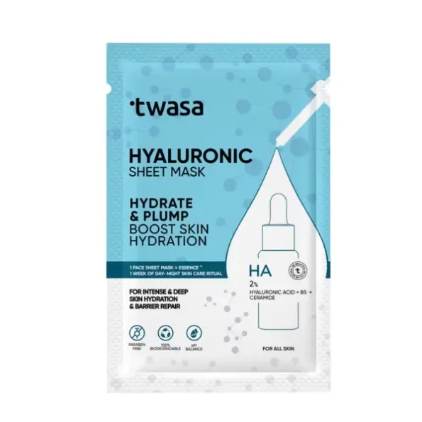 Twasa Hyaluronic Acid Serum Sheet Mask available on Herbkart