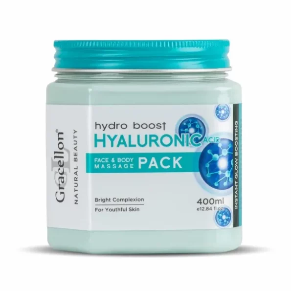 Gracellon Hydro Boost Hyaluronic Acid Face & Body Massage Pack available on Herbkart