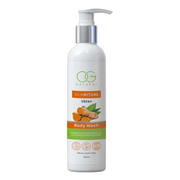OG BEAUTY Natural Skinritual Ubtan Body Wash | Enriched with Turmeric & Saffron for Tan Removal | Keeps skin Fresh & Clean | Suitable For All Skin Types | 250 Ml, Herbkart8t761Ypxu207YZL.webp,