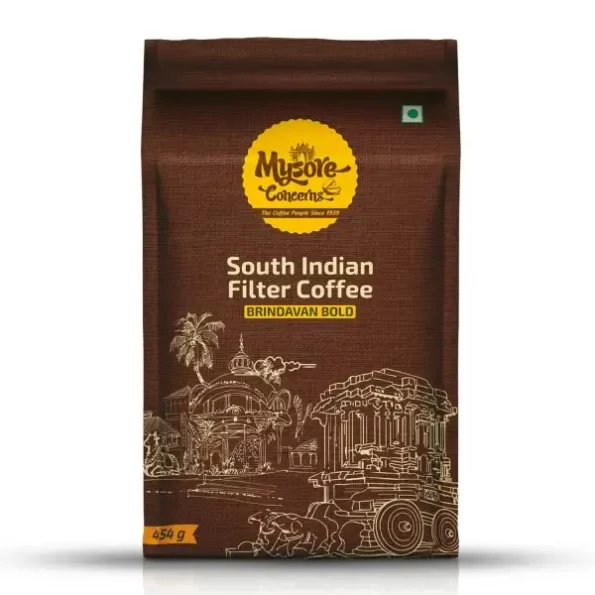 MYSORE CONCERNS, Brindavan Bold, South Indian Filter Coffee, 20% Premium Chicory (454G) available on Herbkart