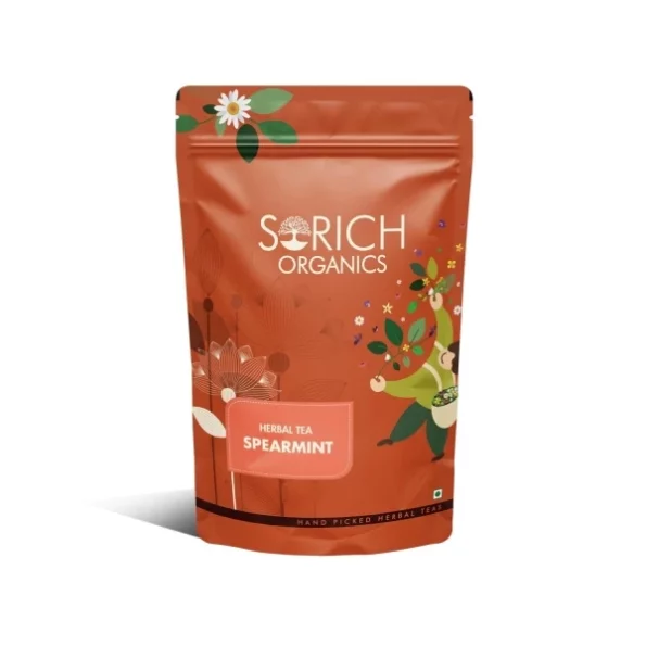 Sorich Organics Spearmint Herbal Tea 100gm available on Herbkart