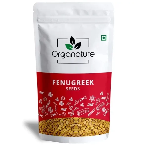 Organature Fresh/Natural Dried Fenugreek Seeds (400 Grams) available on Herbkart