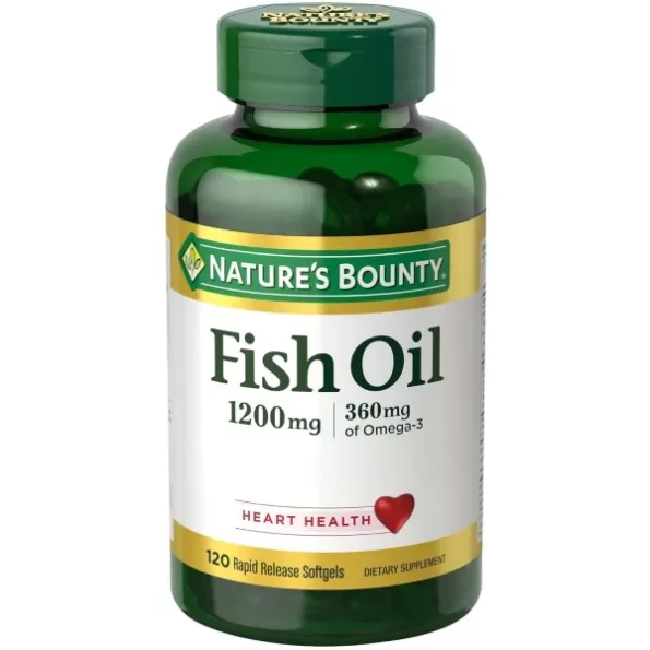 Natures Bounty, Fish Oil, Omega-3, 120 TABLETS available on Herbkart