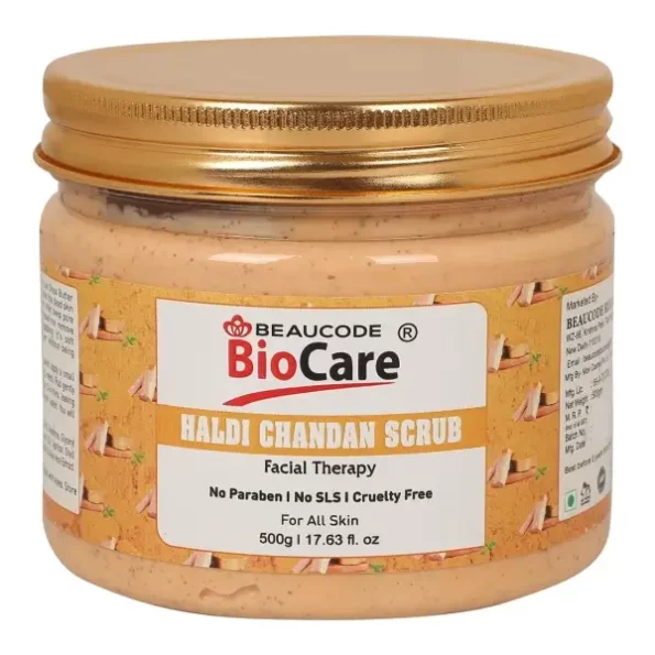 Beaucode Biocare Skin Glow Haldi Chandan Face and Body Scrub 500g, Herbkart8t771BhOsV5vDS.webp, Herbkart8t771BhOsV5vDS