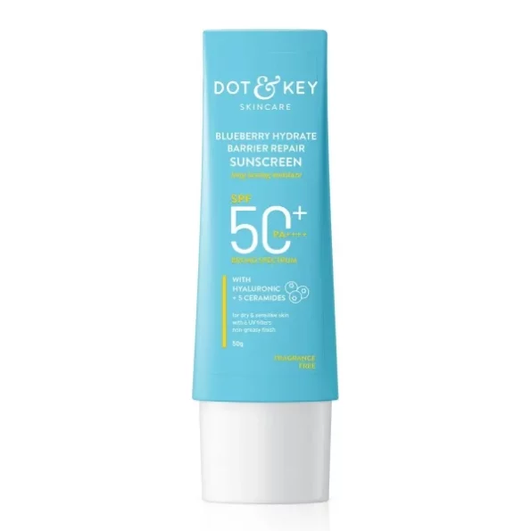 Dot & Key Dot&Key Blueberry Hydrate Barrier Repair Sunscreen Spf 50+, 50G available on Herbkart