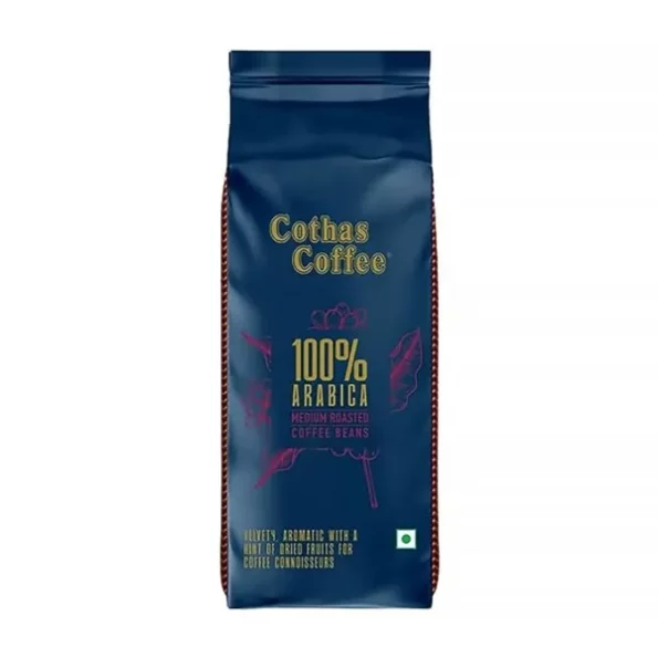 Cothas 100% Arabica Roasted Coffee Beans, Medium Roasted, Speciality Whole Beans 250 Grams available on Herbkart