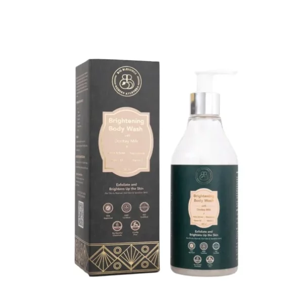 Bio Blessings Donkey Milk & Alpha Arbutin Brightening Body Wash - 250ml available on Herbkart