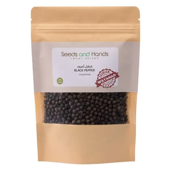 Seeds and Hands Tellicherry Special Extra Bold Black Pepper/Kali Mirch Whole (100Gm) available on Herbkart