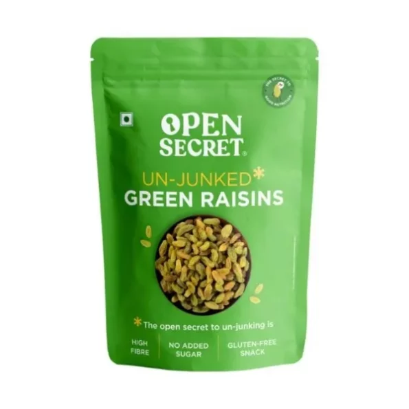 Open Secret Green Raisins 500g available on Herbkart