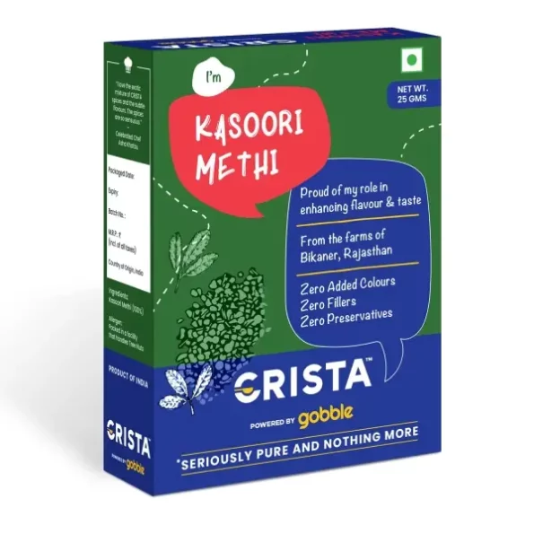 CRISTA Kasoori Methi Leaves 25 gms available on Herbkart