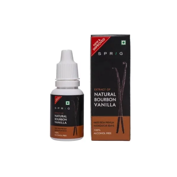 Sprig Natural Bourbon Vanilla, 20 ml Extract available on Herbkart