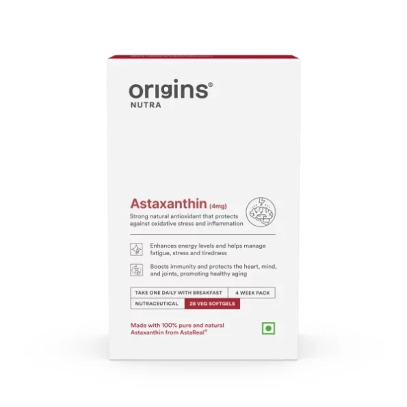 Origins Nutra Astaxanthin 28 Veg Softgel available on Herbkart