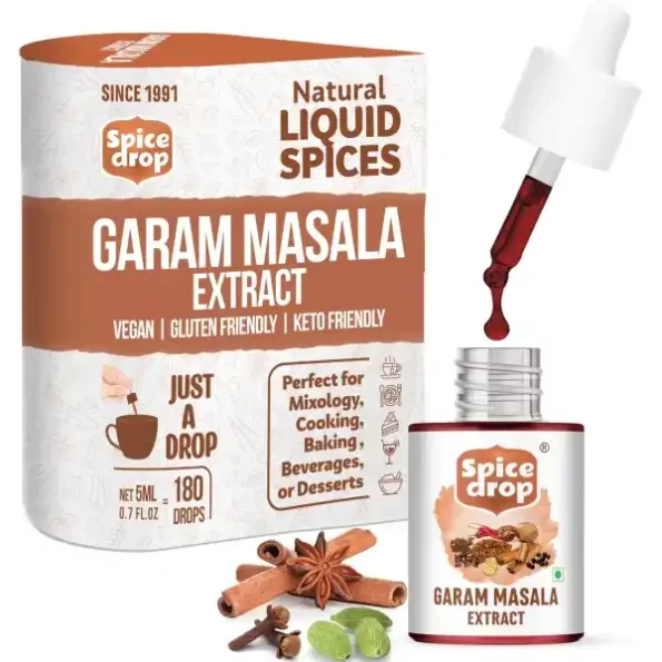 Spice Drop Garam Masala Extract 5 ML (180 Drops), Herbkart8t781H20sdHkElL.webp, Herbkart8t781H20sdHkElL