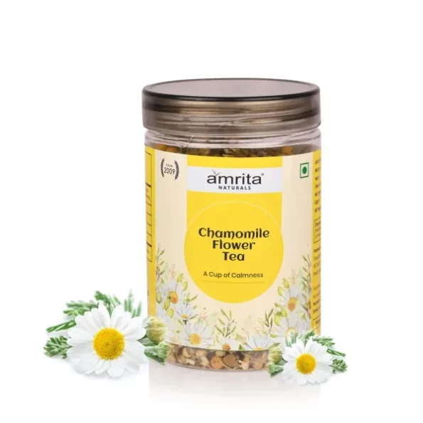 Amrita Naturals Chamomile Flower Tea - 100g, Herbkart8t771nSfRXDVWL.webp, Herbkart8t771nSfRXDVWL