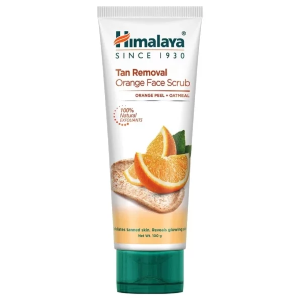 Himalaya Tan Removal Orange Face Scrub, 100g available on Herbkart