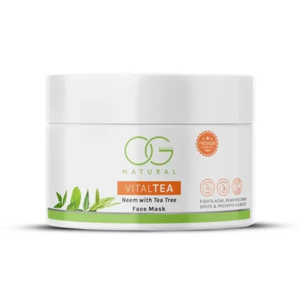 OG Beauty Natural VitalTea Neem & Tea Tree Face Mask 125 GM, Herbkart8t761nF2fEaj0L.webp, Herbkart8t761nF2fEaj0L