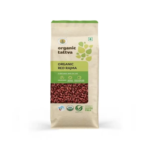 Organic Tattva, Organic Red Rajma (Red Kidney Beans) 500 Gram available on Herbkart