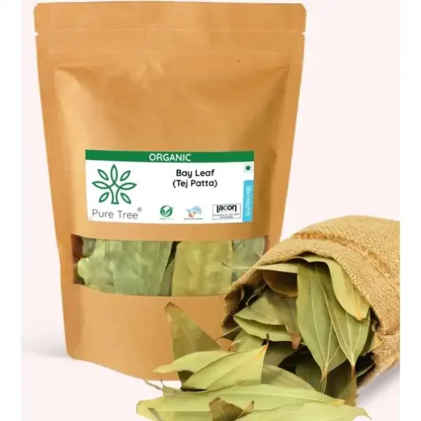 Pure Tree Certified Organic Tej Patta Leaves 50 g available on Herbkart