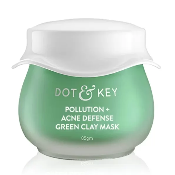 Dot & Key Skin Care Pollution + Acne Defense Green Clay Mask, 85g available on Herbkart