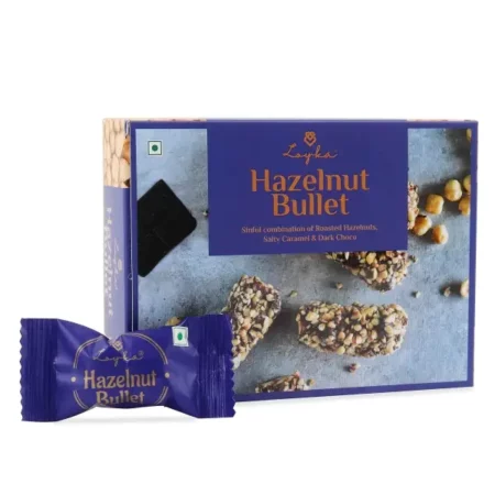 Loyka Hazelnut Brittle Pops - 7 pcs | Premium Chocolate Gift Hamper | Choco & Nut Dryfruit Delicacy | Roasted Hazelnuts (45%), Dark Choco & Salted Caramel