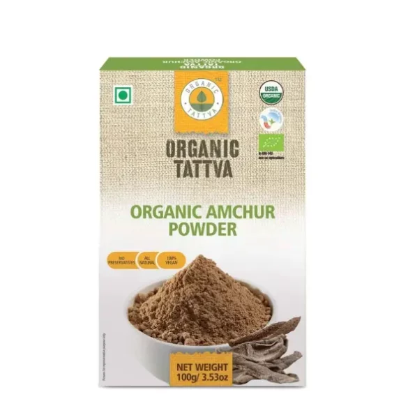 Organic Tattva, Organic Amchur (Dry Mango) Powder - 100g available on Herbkart