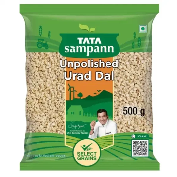 Tata Sampann Unpolished Urad Dal (Split), 500gram available on Herbkart