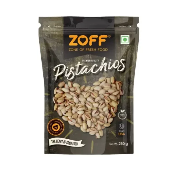 Zoff Pistachios Shelled 250 Gm available on Herbkart