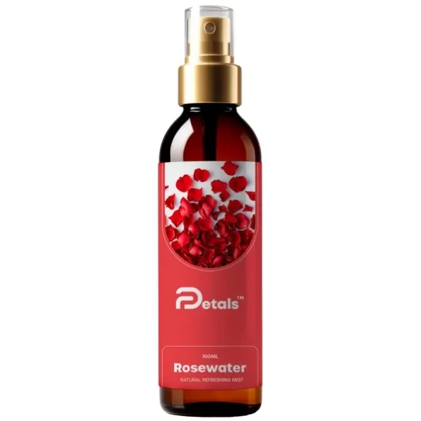 DPetals Rose Water Mist for Face, Pure Rose Petals Toner, 100ml available on Herbkart