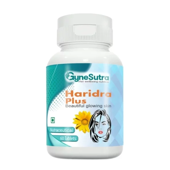 GYNESUTRA Haridra Plus for pigmentation,dark spots 60 veg tablets available on Herbkart