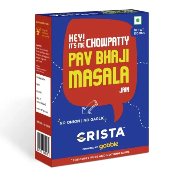 CRISTA Jain Chowpatty Pav Bhaji Masala 100 gms available on Herbkart