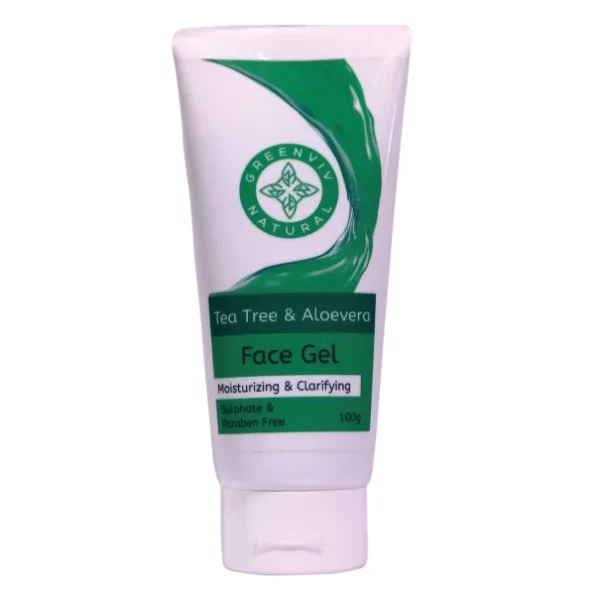 Greenviv Natural Face Gel - Tea Tree & Aloevera 100 g available on Herbkart