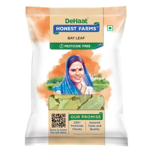 DeHaat Honest Farms Pesticide Free Bay Leaf 50 gm. available on Herbkart